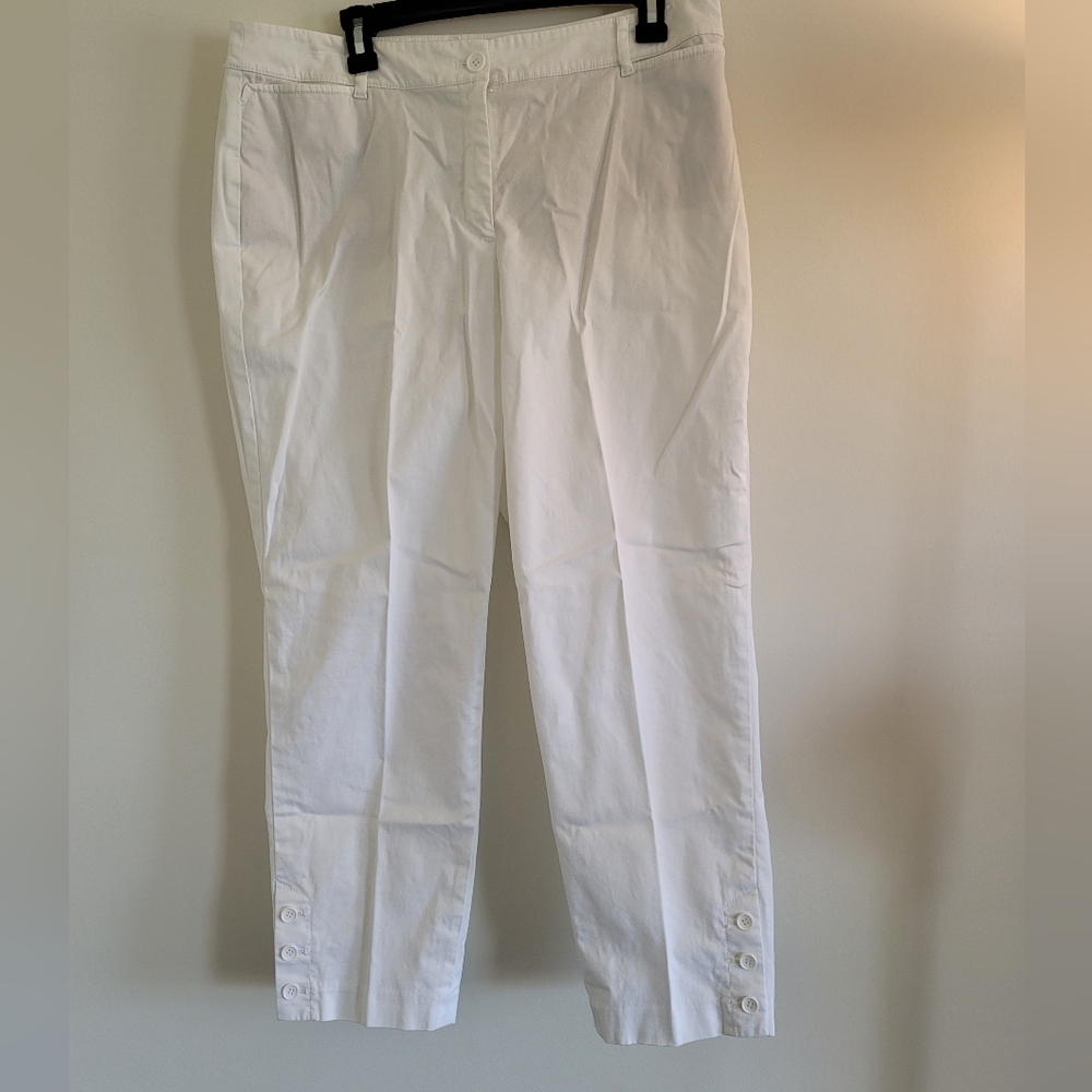 Talbots curvy crop pants